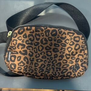 lululemon athletica Leopard Print Brown Crossbody Bag